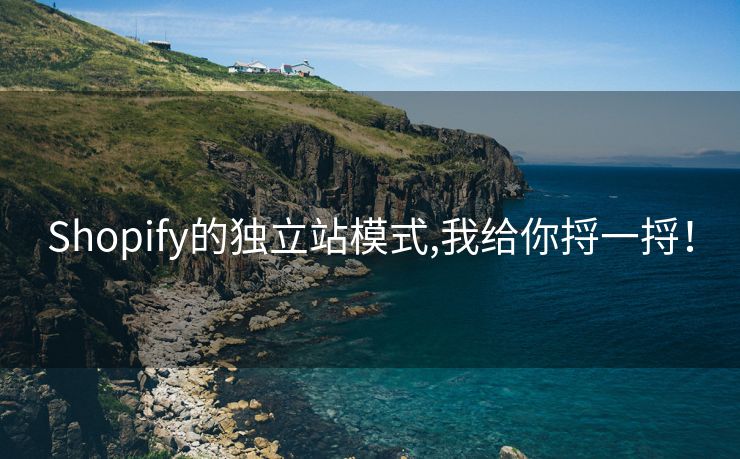 Shopify的独立站模式,我给你捋一捋！