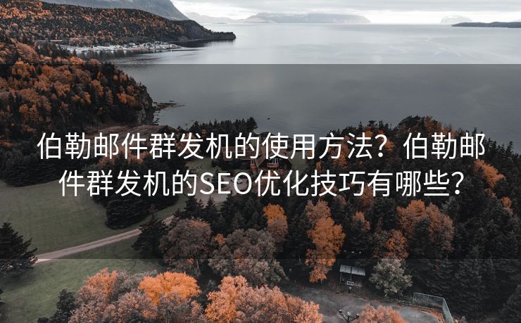 伯勒邮件群发机的使用方法？伯勒邮件群发机的SEO优化技巧有哪些？