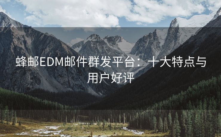 蜂邮EDM邮件群发平台：十大特点与用户好评