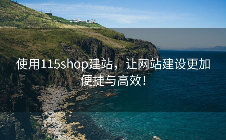 使用115shop建站，让网站建设更加便捷与高效！