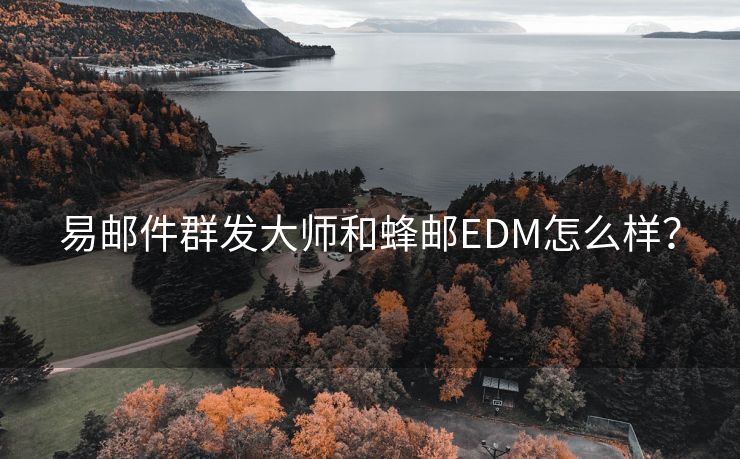 易邮件群发大师和蜂邮EDM怎么样？