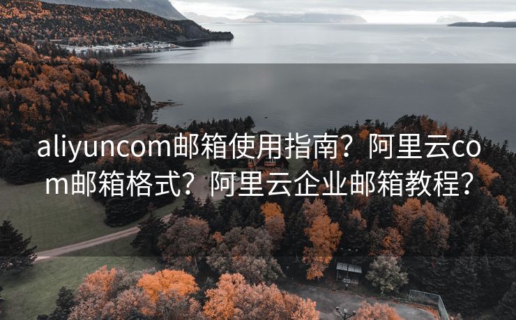 aliyuncom邮箱使用指南？阿里云com邮箱格式？阿里云企业邮箱教程？